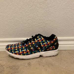 Adidas Zx Flux rainbow sneakers